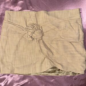 NWT ZARA tan mini skirt